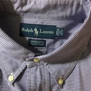 Polo brand Micro gingham long sleeve button down